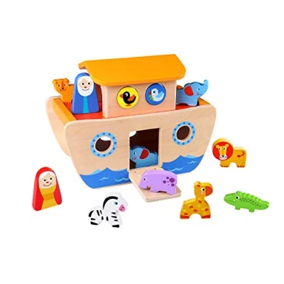 Imagen de Tooky Toy 921 TKC304 EA Wooden Noah&#039;s Ark (EXP)