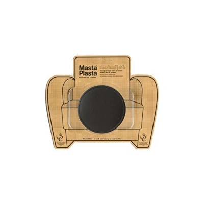 Imagen de MastaPlasta Parche Autoadhesivo Premium para Reparación Instantánea. MARRÓN OSCURO 8cmx8cm. CIRCULO. o decoración. Sofás, Asientos de Coche, Bolsos, Chaquetas