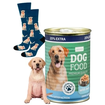 Imagen de soxo Comida Perro Calcetines Mujer Divertidos Regalos Para Hombre Originales Regalo 35 40 Labrador