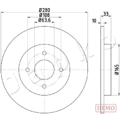 Imagen de Disco de freno JAPKO 610304C