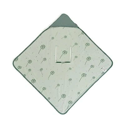 Imagen de ZAMBOO Manta Envolvente Bebe para Entretiempo, Arrullo Recien Nacido Portabebés, Toquilla de Algodón 100%, Certificado Oeko Tex 100, 80x80 cm, Menta