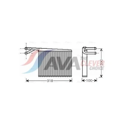 Imagen de Radiador de calefacción AVA QUALITY COOLING MSA6372