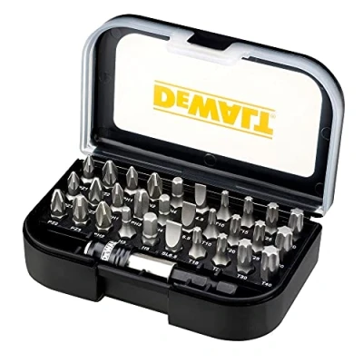 Imagen de DEWALT DT7944S QZ Juego de 31 piezas con puntas atornillar Pz1x2, Pz2x3, Pz3x1, Ph1x2, Ph2x2, Ph3, Pl4.5, Pl5.5, Pl6.5, T10x2, T15x2, T20x2, T25x2,T30x2,T40x2, H3, H4, H5 y adap cambio rápido