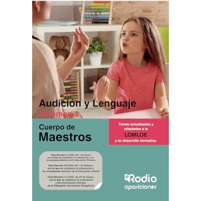 Imagen de Cuerpo de Maestros. Audición y Lenguaje. Volumen 1. LOMLOE (OPOSICIONES)