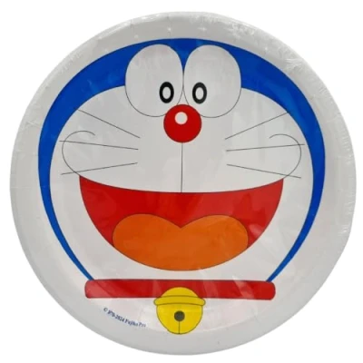 Imagen de BeenSmile, 8 Platos 23 CM DORAEMON, Desechables para Fiesta de Cumpleaños Infantil, Artículos Decoración Fiestas Temáticas