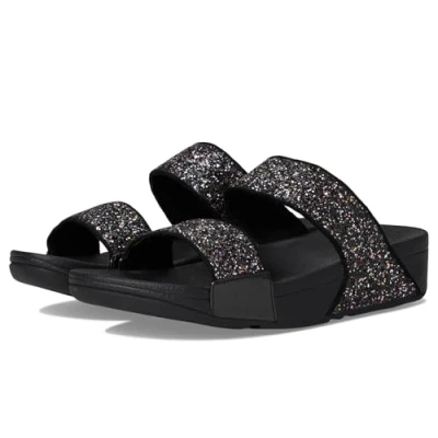 Imagen de Fitflop LULU Multitonal Glitter Chanclas de baño, Mujer, Talla: 39, Black multi Zapatos