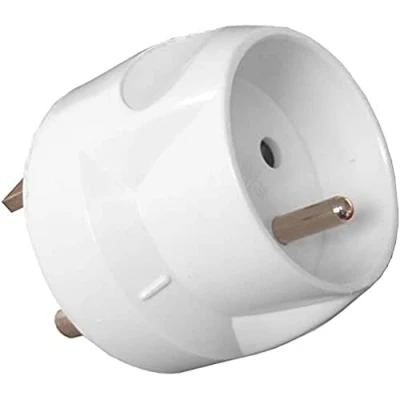 Imagen de Inotech Adaptador de corriente (macho 20 a hembra 16 A), color blanco