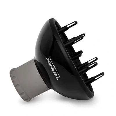 Imagen de Termix profesional Difusor de secador con Púas color Negro. universal regulable 100% adaptable que permite elegir la apertura del perforado