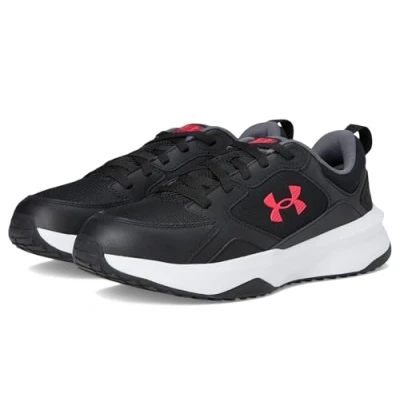 Imagen de Under Armour Charged Edge Tenis para Hombre, (010) Negro/Blanco/Rojo Racer, 40.5 EU