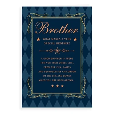 Imagen de Regal Publishing Tarjeta de Cumpleaños Clásica Brother 9 x 6