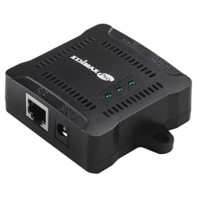 Imagen de Edimax GP 101ST Divisor Gigabit PoE+ IEEE 802.3at con Salida Ajustable de 5V CC, 9V CC o 12V