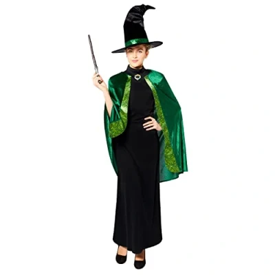 Imagen de amscan 9912474 Disfraz oficial de Harry Potter, para mujer, color verde, talla 8 10