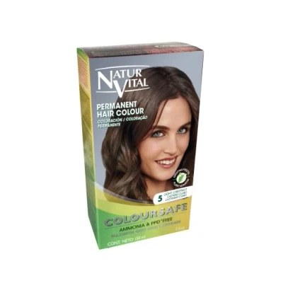 Imagen de Naturaleza Y Vida Coloursafe Tinte Permanente Tono 5 Castaño Claro 150 ml