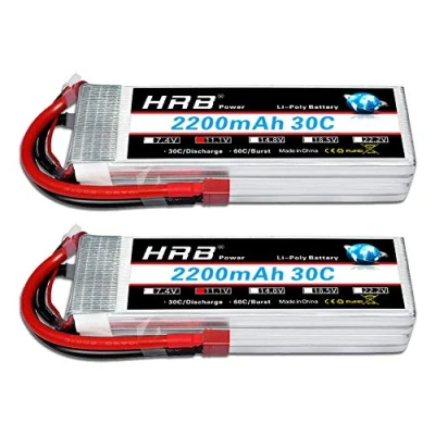 Imagen de HRB 2PCS 11.1V 2200mAh 3S 30C Batería de lipo con Deans T Plug para RC Car Boat Truck Heli Airplane Quadcopter Helicopter Multi Motor Hobby DIY Parts