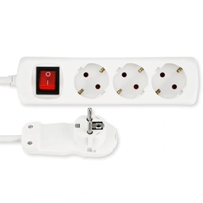 Imagen de REV 0012326115 Smart Regleta con 3 enchufes (8 mm, 5 m, máx. 3680 W), Color Blanco