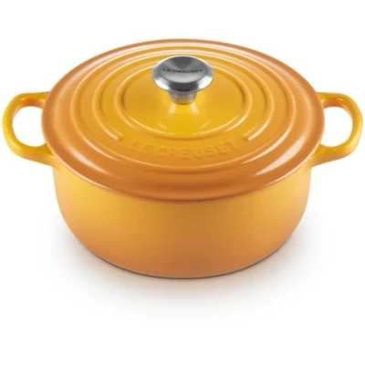 Imagen de Le Creuset Cocotte redonda de hierro fundido, 20 cm, 2, 4 L, Todas Las Fuentes Calor Incluso inducción, Nectar, 21177206724430