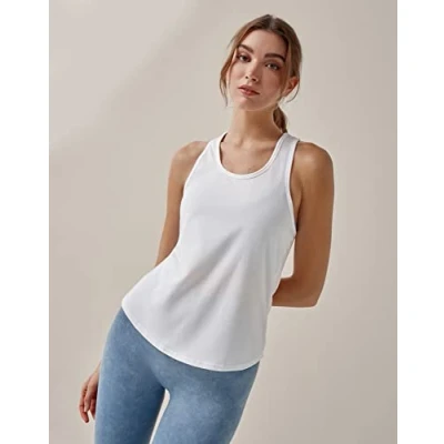 Imagen de Black Limba Clair Camiseta de Deporte para Mujer con Abertura en la Espalda sin Mangas