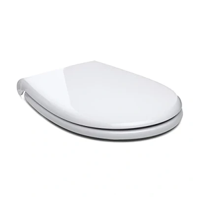 Imagen de TATAY Asiento WC, de caída controlada, diseño elegante, super plano, fabricado en PP antibacterias, color blanco acabado brillante. Robusto y muy resistente a los impactos