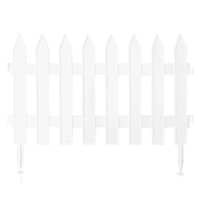 Imagen de Zanvic Minivalla separación para jardín Garden, Medida 35 cm x 3,2 m, 7 Piezas Caja, Blanco, 320x1x35 cm, ZA508