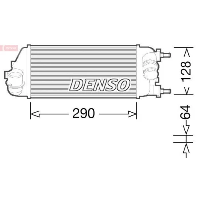 Imagen de DENSO DIT09115 Intercooler Aluminio FIAT: Panda III Hatchback