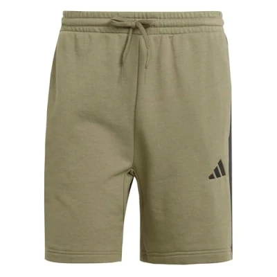 Imagen de adidas Hombre Essential Three Stripes French Terry Short, Olive strata/Black, 3XL