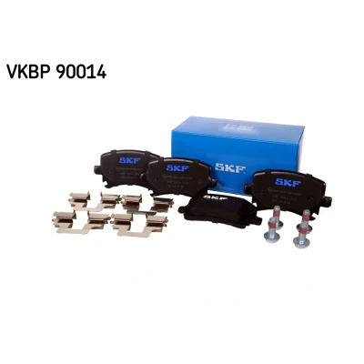 Imagen de SKF VKBP 90014 Juego de pastillas freno no preparado para indicador desgaste con accesorios VOLKSWAGEN: GOLF 5, 6, Scirocco III