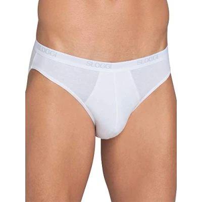 Imagen de sloggi men , Basic Midi 2P, Slip, Hombre, Blanco (White), 6