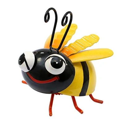 Imagen de Dekohelden24 Abeja de Metal con imán para el frigorífico, Dimensiones (Largo x Ancho Alto): 7,5 8 7 cm, cm.