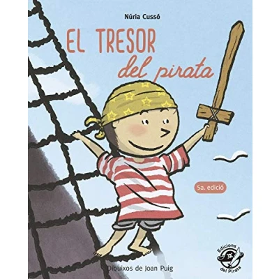 Imagen de El Tresor Del Pirata: EN LLETRA DE PAL I lligada: Llibre per aprendre a llegir català: 6 (Plou Fa Sol (TEXT LLIGADA))