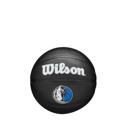 Imagen de Wilson Team Tribute Dallas Mavericks WZ4017609XB Pelota de baloncesto unisex, color negro, talla 3 EU