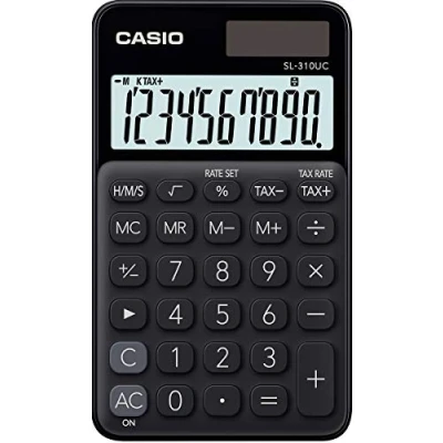 Imagen de CASIO SL 310UC BK Calculadora, 0.8 x 7 11.8 cm, color negro