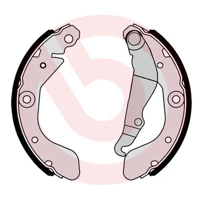 Imagen de BREMBO S 10 519 Zapatas de freno 200 36 con palanca mano CHEVROLET: Aveo Hatchback