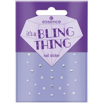 Imagen de essence It&#039;s a Bling Thing Nail Stickers, Multicoloured, Covering, Express Result, Easy to Remove, Nanoparticles Free, Pack of 1 (28 Pieces)