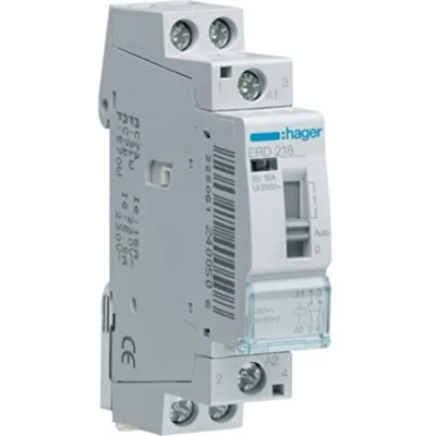 Imagen de Hager ERD218 Rele mando 16a 1na+1nc 24v