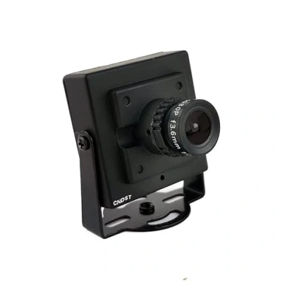 Imagen de CNDST HD 5MP 1/2.8&quot; Low Lux Starlight 4 en 1 TVI/CVI/AHD/960H CVBS CCTV Mini cámara de Seguridad espía Pinhole para TVI/AHD/CVI/CVBS/960H DVR, Lente f3.6mm, CC 12V 2V 1A A