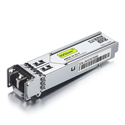 Imagen de 10Gtek 1G SFP SX LC Modulo Multimodo 1000Base Mini Gbic Transceiver Compatible con Cisco GLC MMD, Meraki MA 1GB SX, TP Link Mc220L, Mikrotik S 85DLC05D, Netgear AGM731F, Ubiquiti, D