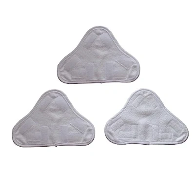 Imagen de Malayas Juego de 3 universal recambios microfibra para mopa vapor,almohadillas fregona vapor almohadillas repuesto lavables paños y limpieza