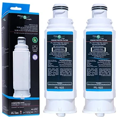 Imagen de FilterLogic FFL 182S 2x Filtro de agua compatible con Samsung HAF QIN, QIN/EXP, DA97 17376B para sistema frigorífico 08006C