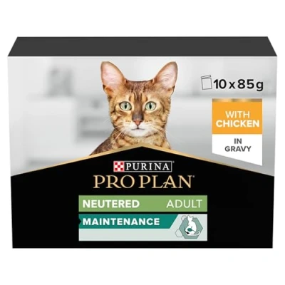 Imagen de Pro Plan Comida húmeda de Gato Cat Wet NutriSavour Delicado 850 g (Paquete 4, Total 40 Bolsas)