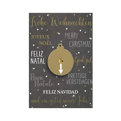 Imagen de bsb tarjeta de felicitación navideña &quot;Feliz Navidad&quot; en diferentes idiomas, la con el giro