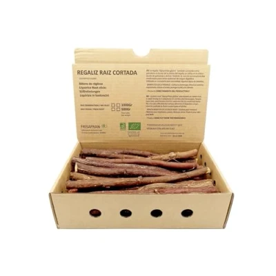Imagen de FRISAFRAN regaliz de palo Fresco Humedo Ecológico RECIEN COSECHADO Bastones palulu paloduz dulce Raíz Directamente del productor 1kg