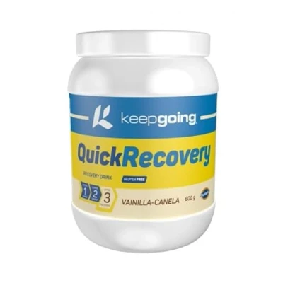 Imagen de Keepgoing Quick Recovery Bebida Recuperadora en Polvo Sabor Vainilla Canela Recuperador Muscular para Deportistas Drink Ciclismo Running 600 g
