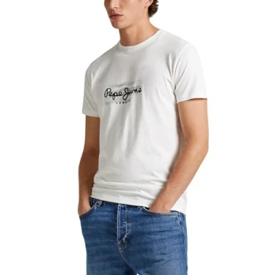 Imagen de Pepe Jeans Castle T Shirt, Beige (Chalk White), XS para Hombre