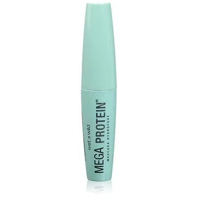 Imagen de Wet n Wild Mega Protein Mascara Waterproof Máscara Negra, Nutre y Enriquece las Pestañas Fórmula con Aceite de Acai D Pantenol para Proteger Fortalecer Very Black