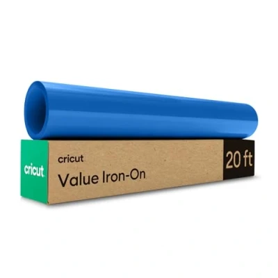 Imagen de Cricut Iron On Blue 6m (20ft) Heat Transfer Vinyl Roll For use with all cutting machines