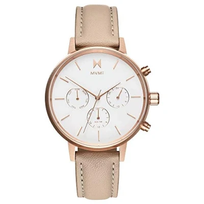 Imagen de MVMT Reloj Analógico de Cuarzo para mujer con Correa en piel Beige D FC01 RGNU