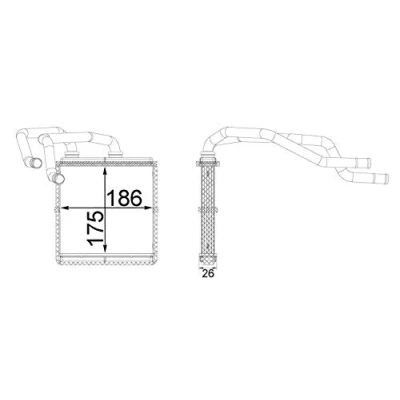 Imagen de MAHLE ORIGINAL AH 254 000S Radiador de Calefaccion NISSAN: Qashqai / Qashqai+2 I