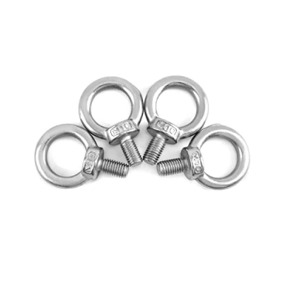 Imagen de QWORK® 4 Piezas M10 Cancamo 200KG Anillos de Elevación, Perno Ojo Levantamiento Rosca Macho in 304 Acero Inoxidable