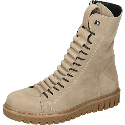 Imagen de Manitu Botines para Mujer, Botas Cortas al Tobillo, Gris Claro, 39 EU