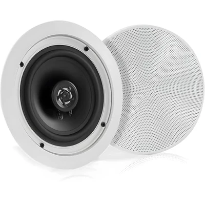 Imagen de Pyle PDICBT552RD Blanco altavoz Altavoces (De 2 vías, 2.0 canales, Inalámbrico y alámbrico, 80 20000 Hz, 8 Ω, Blanco)